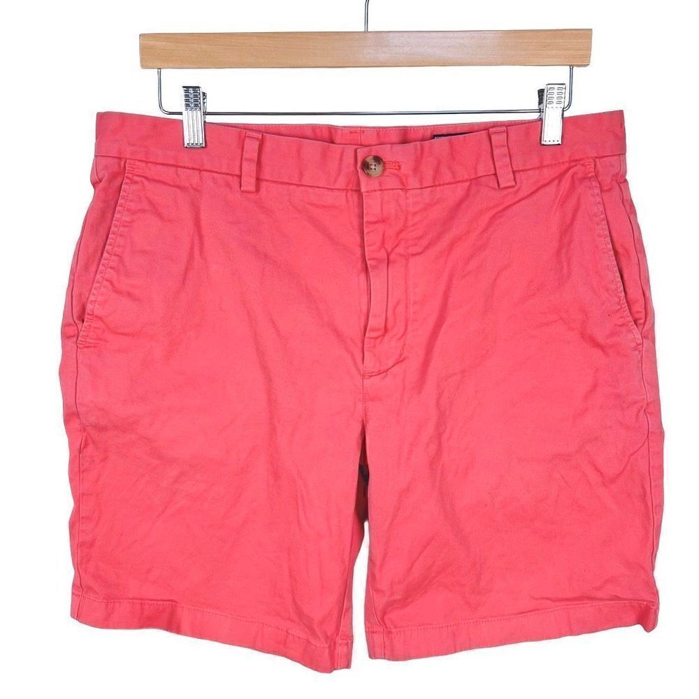 Vineyard Vines Breaker Short Men’s Flat Front Chino Shorts Nantucket Red 35